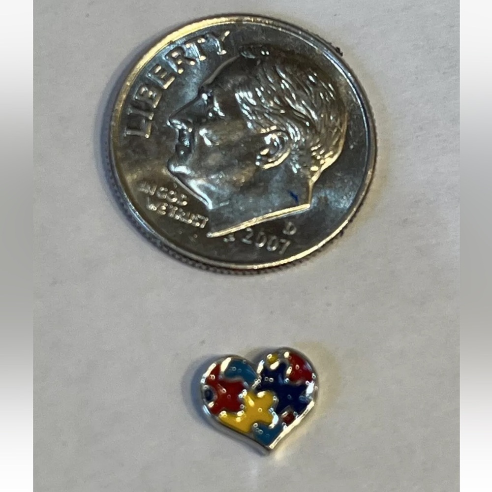 Authentic Origami Owl Autism Puzzle Heart Charm
